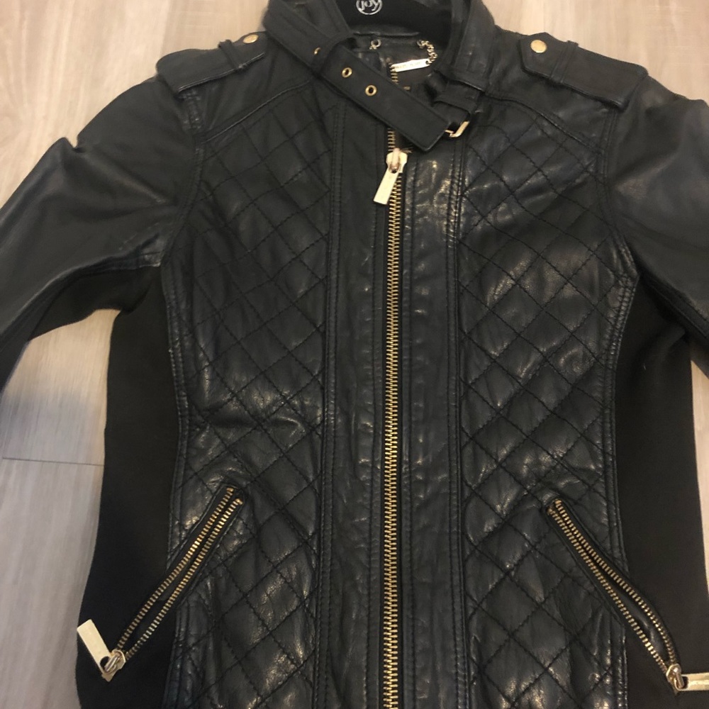 Michael by Michael Kors Quilted Leather Jacket - Picture 3 of 8